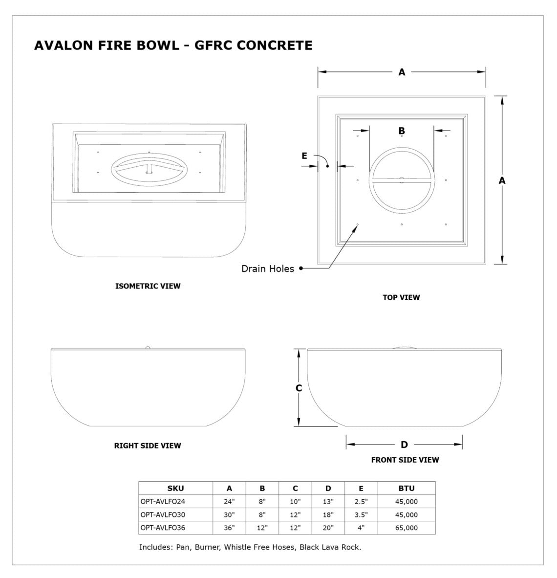 The Outdoor Plus Avalon Square Water Bowl
