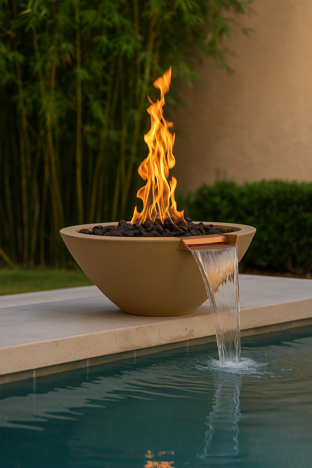 The Outdoor Plus Cazo Round Fire & Water Bowl