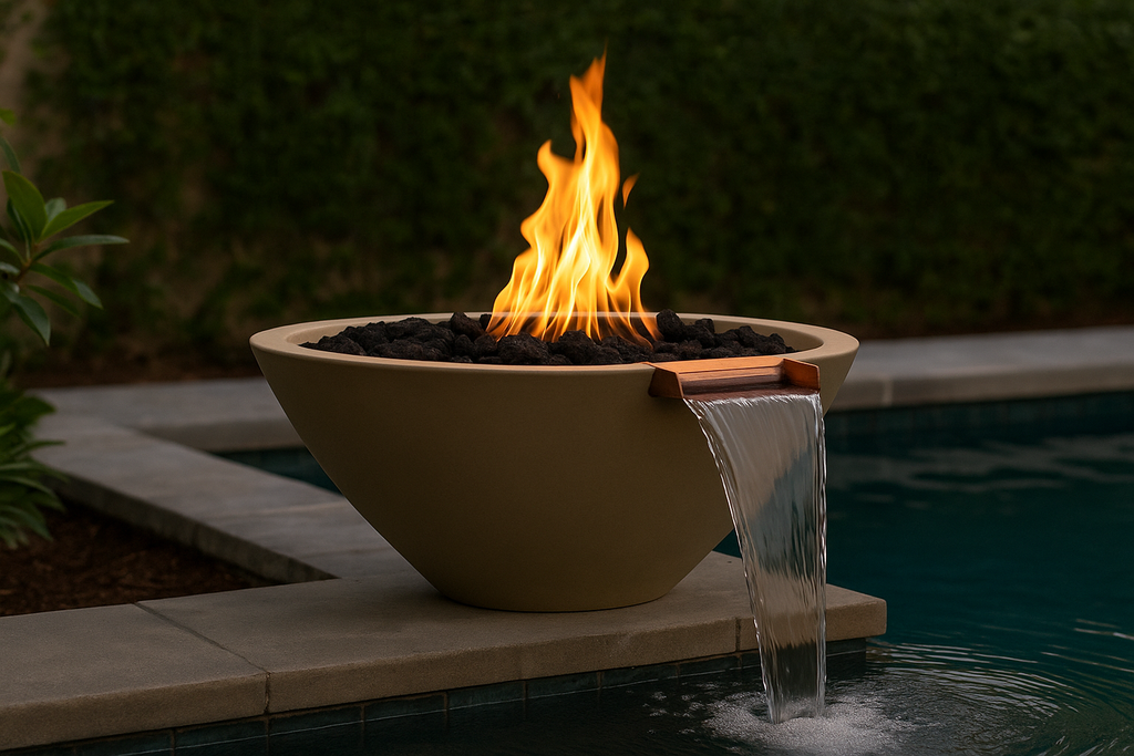 The Outdoor Plus Cazo Round Fire & Water Bowl