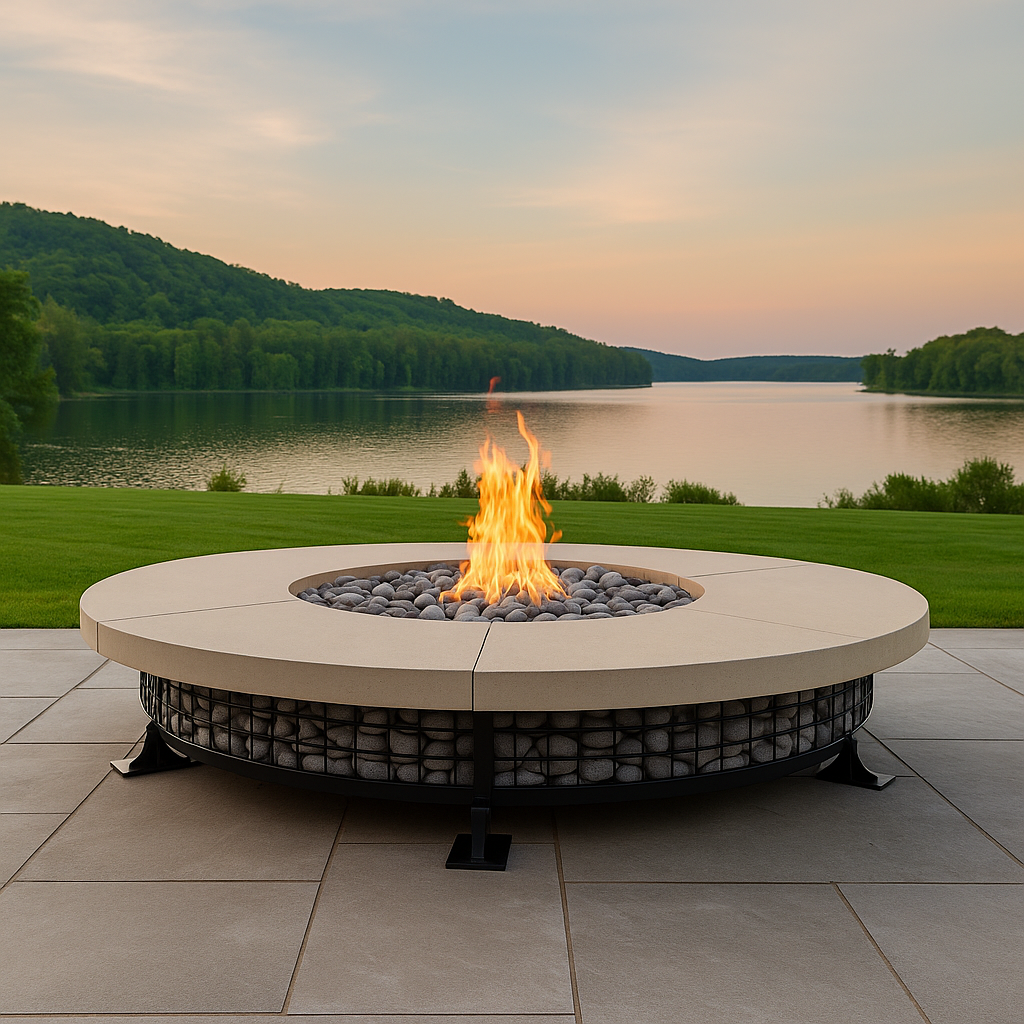 Prism Hardscapes Fuego Freeform Gas Fire Bowl