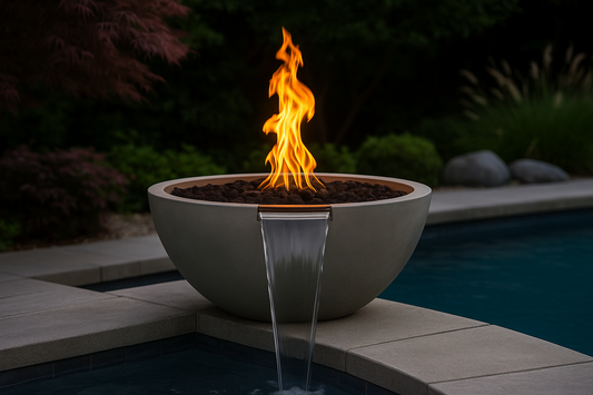 The Outdoor Plus Luna Round Fire & Water Bowl