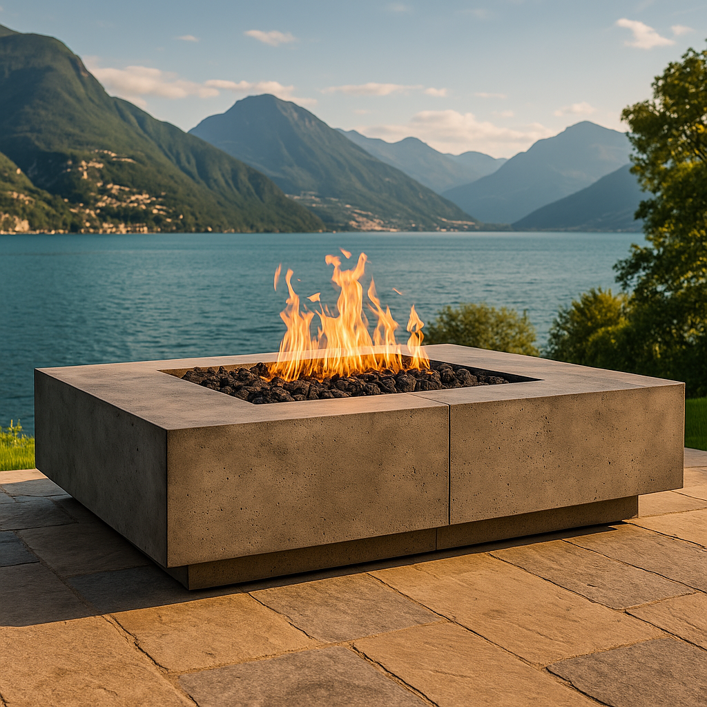 Prism Hardscapes Largo 72 Round Gas Fire Pit Table
