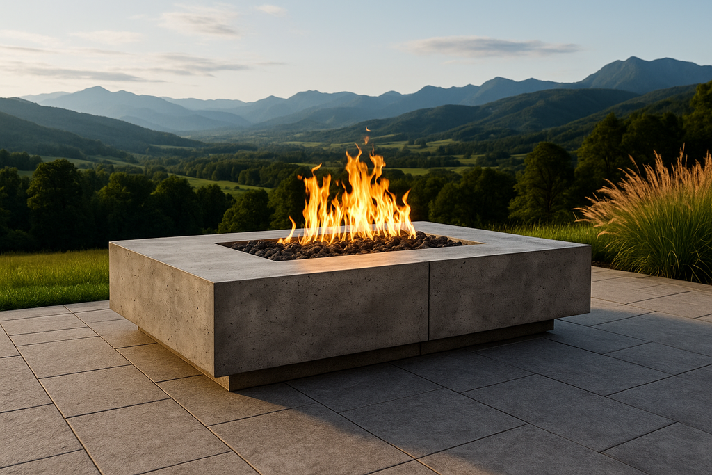 Prism Hardscapes Largo 72 Round Gas Fire Pit Table