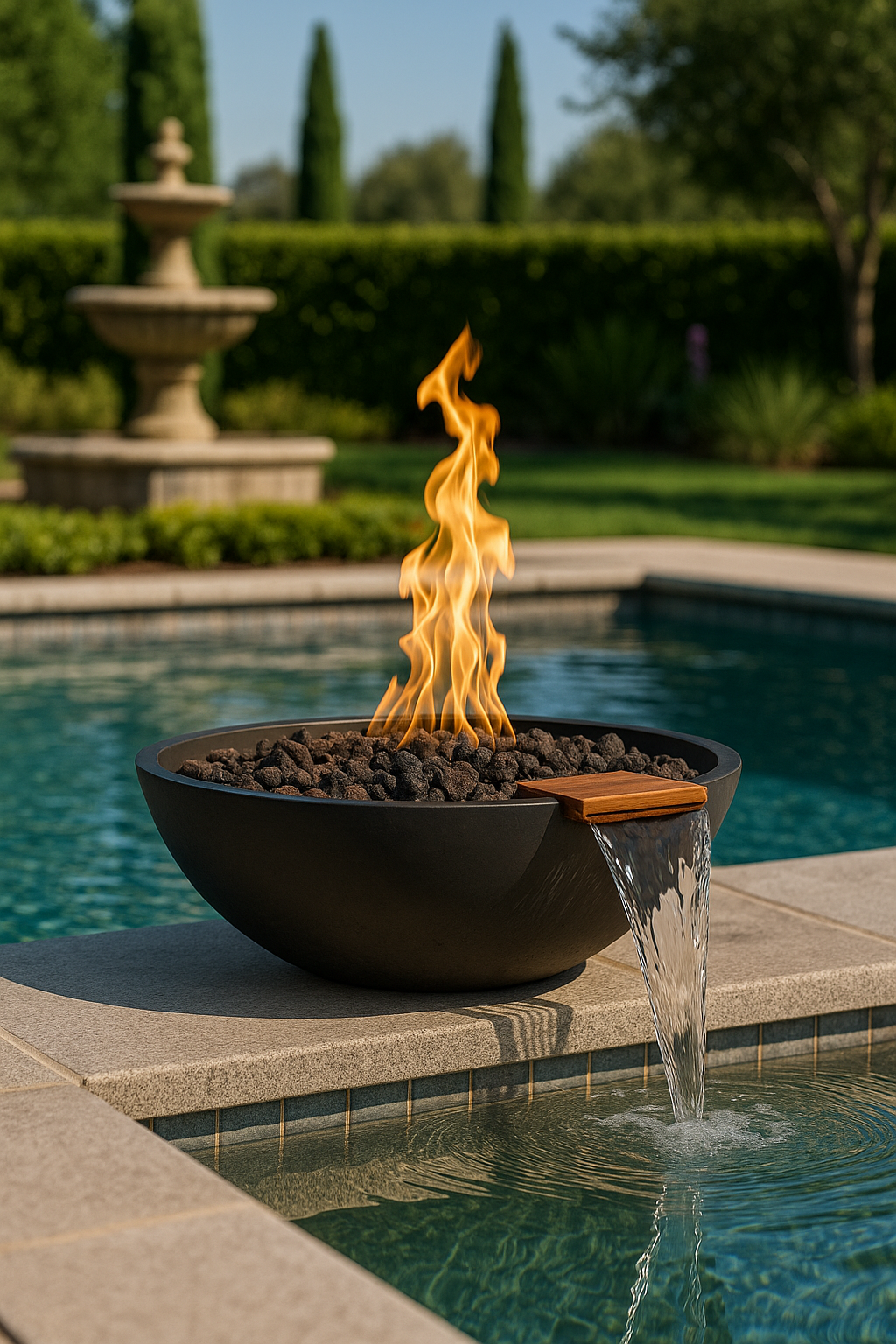 The Outdoor Plus Sedona Round Fire & Water Bowl