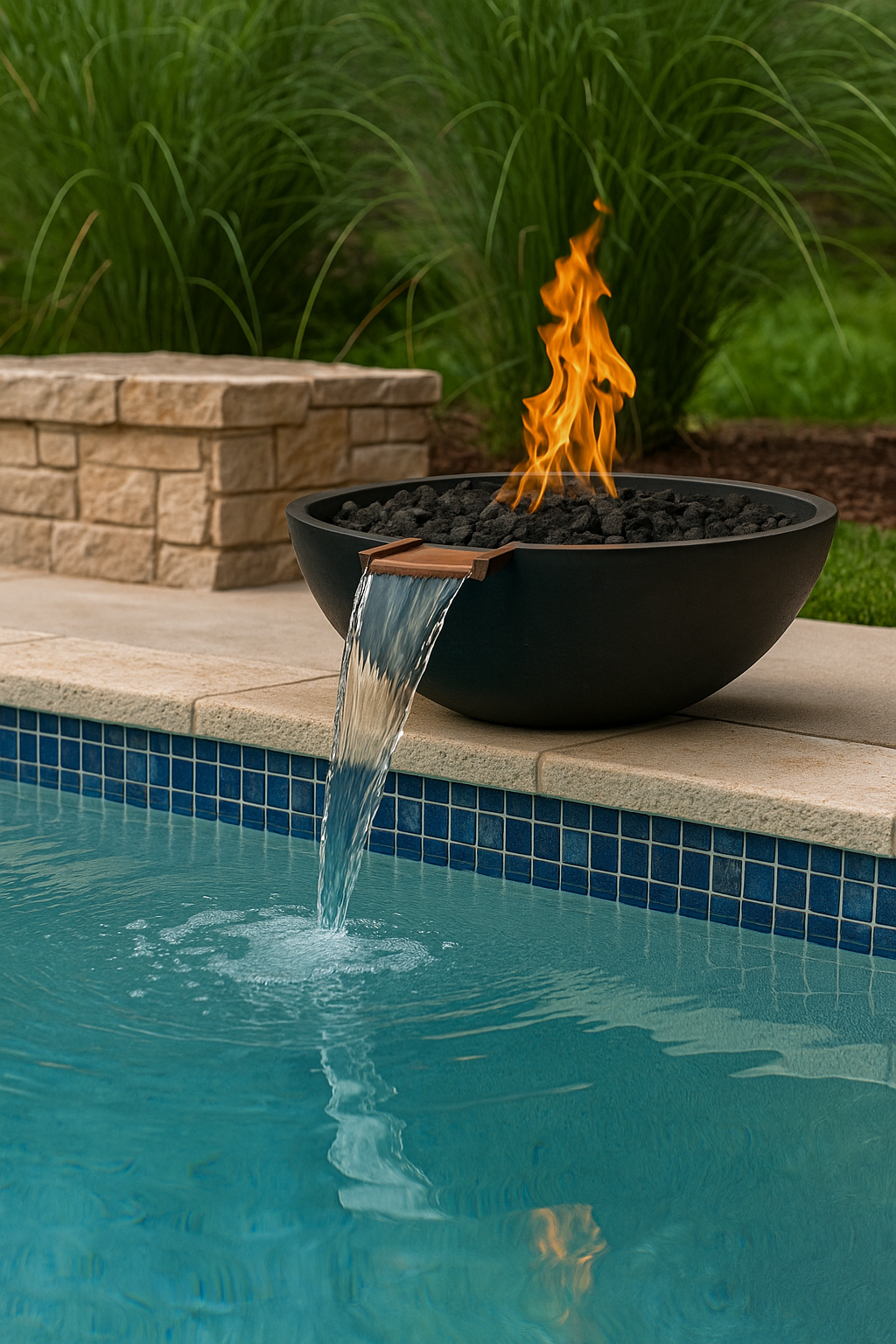 The Outdoor Plus Sedona Round Fire & Water Bowl