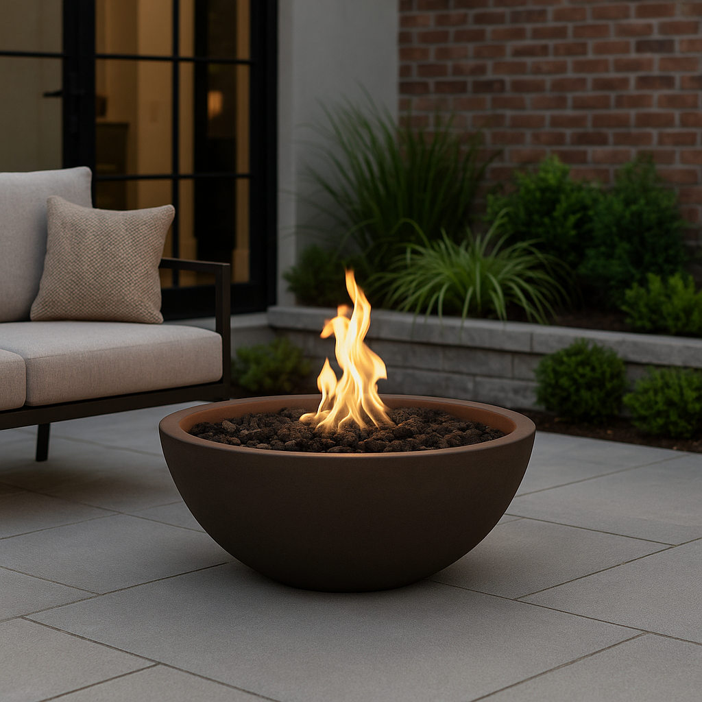 The Outdoor Plus Sedona Round Gas Fire Bowl