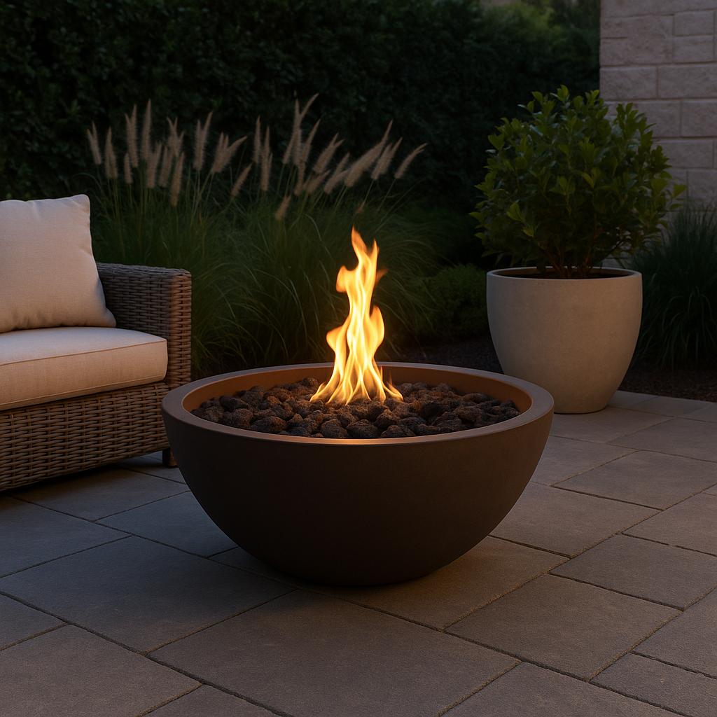 The Outdoor Plus Sedona Round Gas Fire Bowl