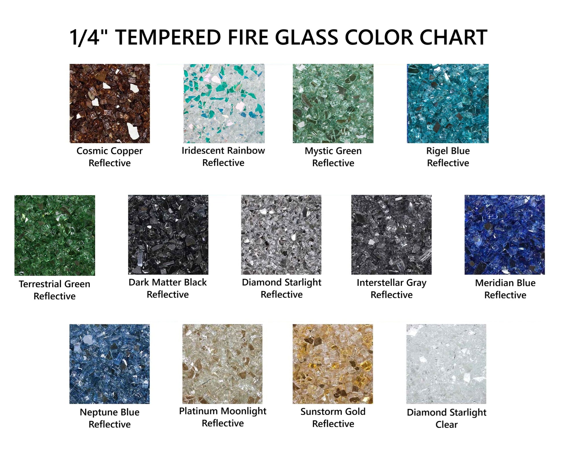 1/ Tempered Fire Glass Platinum Moonlight Reflective