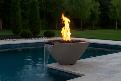 Prism Hardscapes Verona 32in Round Gas Fire & Water Bowl