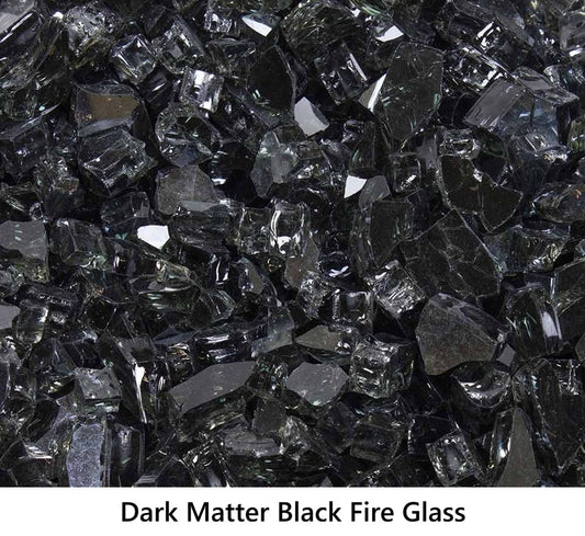 1/ Tempered Fire Glass Dark Matter Black Reflective