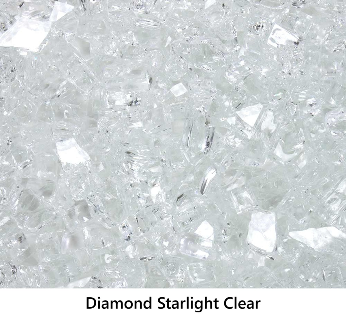 1/ Tempered Fire Glass Diamond Starlight Clear