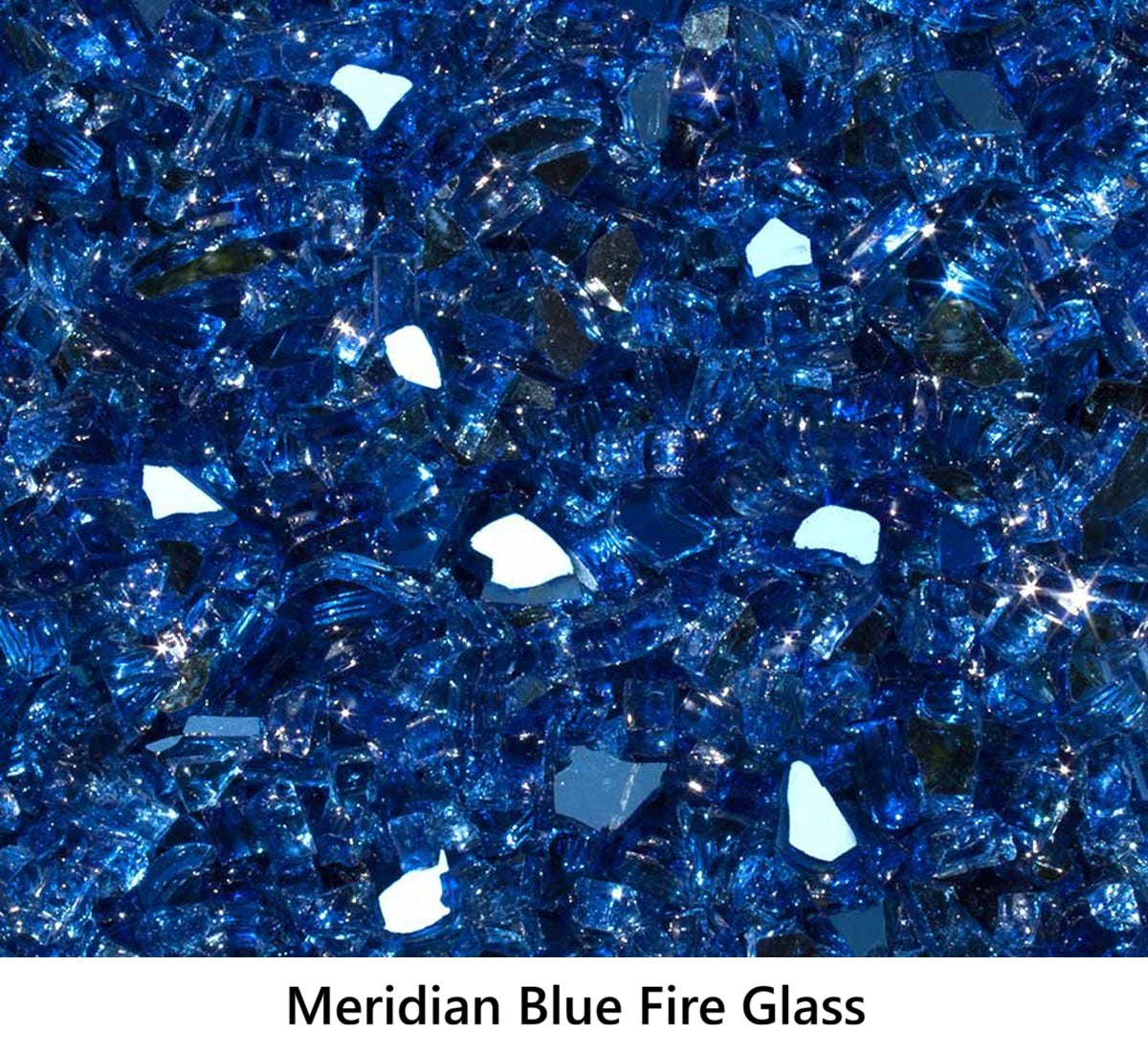 1/ Tempered Fire Glass Meridian Blue Reflective