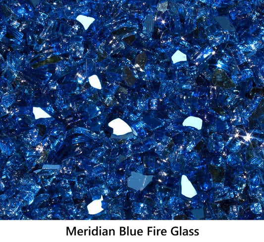 1/ Tempered Fire Glass Meridian Blue Reflective