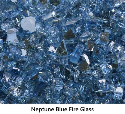 1/ Tempered Fire Glass Neptune Blue Reflective