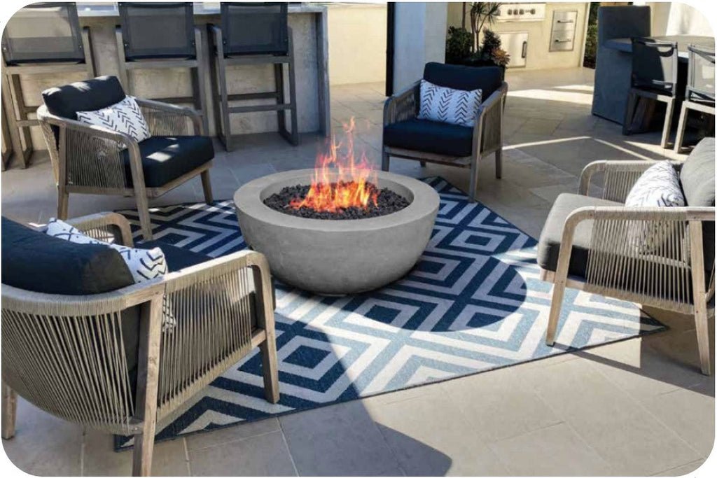Prism Hardscapes Moderno 8 Round Gas Fire Bowl
