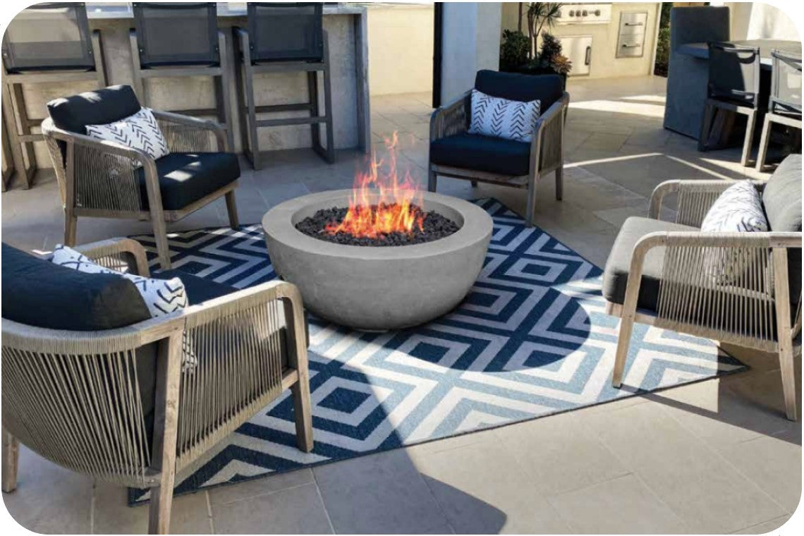 Prism Hardscapes Moderno 8 Round Gas Fire Bowl