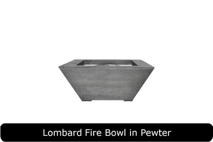 Prism Hardscapes Lombard Pedestal 30in Square Fire Bowl