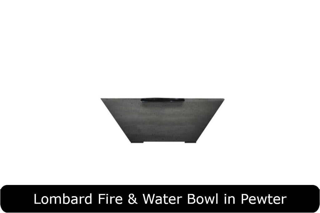 Prism Hardscapes Lombard Pedestal Square Fire & Water Bowl