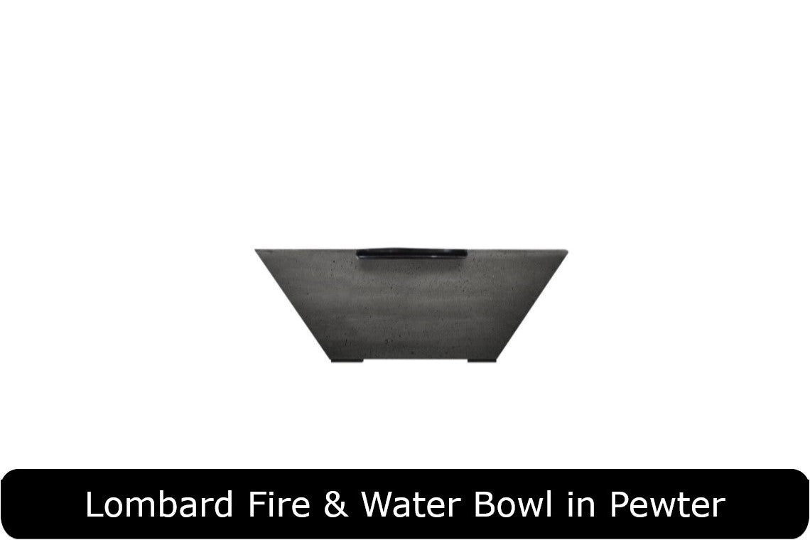 Prism Hardscapes Lombard Pedestal Square Fire & Water Bowl