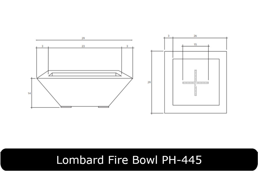Prism Hardscapes Lombard Pedestal Fire Bowl
