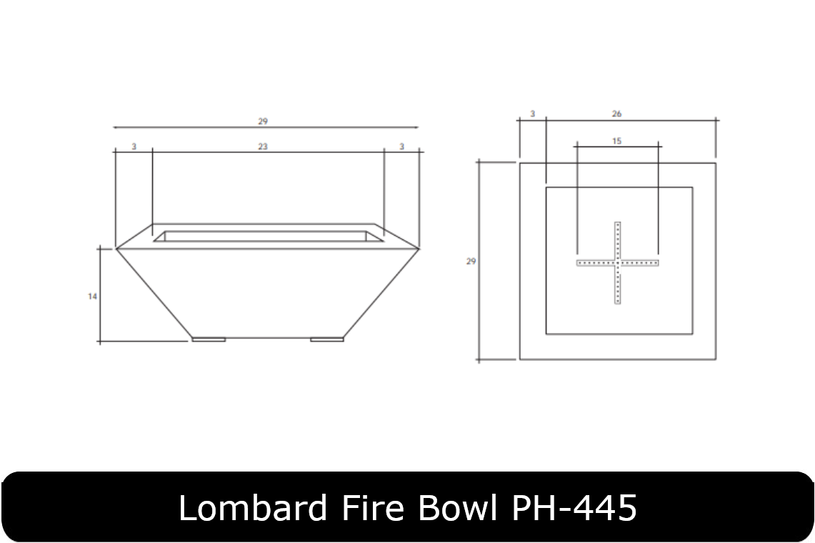 Prism Hardscapes Lombard Pedestal Fire Bowl