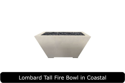 Prism Hardscapes Lombard-P Tall 32in Square Fire Bowl