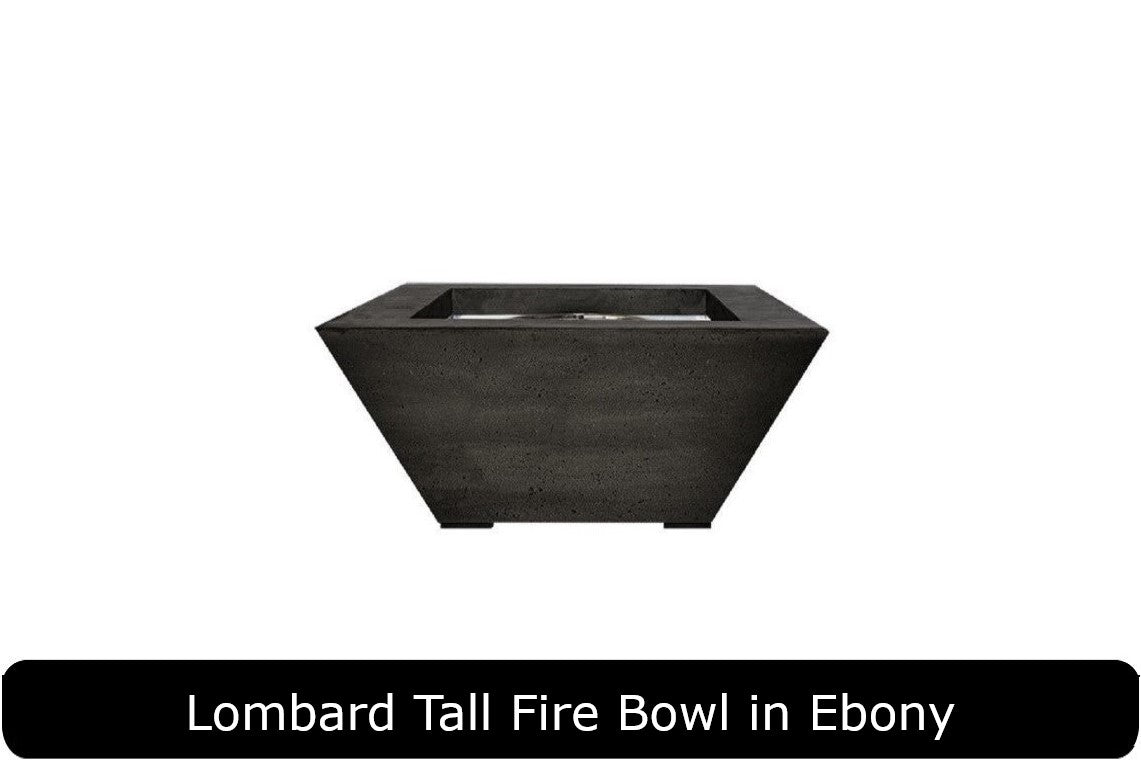 Prism Hardscapes Lombard Tall Square Fire Bowl