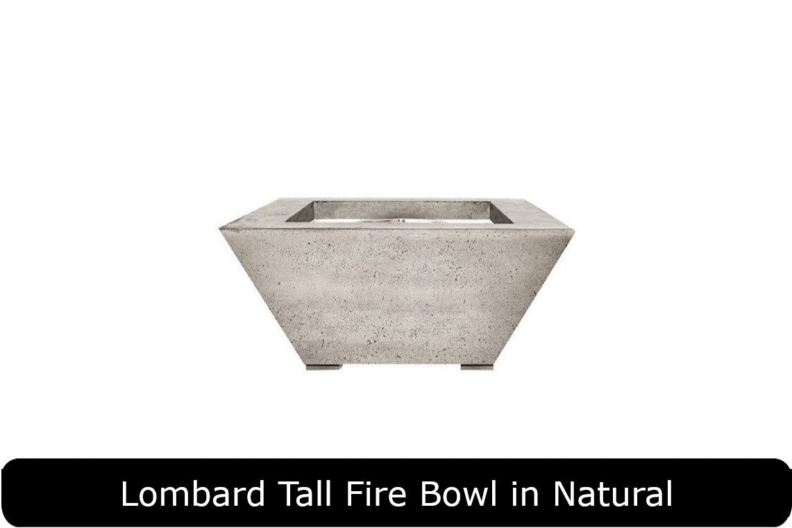 Prism Hardscapes Lombard Tall Square Fire Bowl
