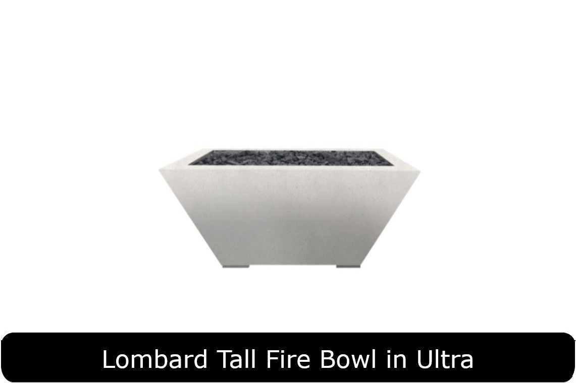Prism Hardscapes Lombard Tall Square Fire Bowl