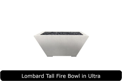 Prism Hardscapes Lombard-P Tall 32in Square Fire Bowl
