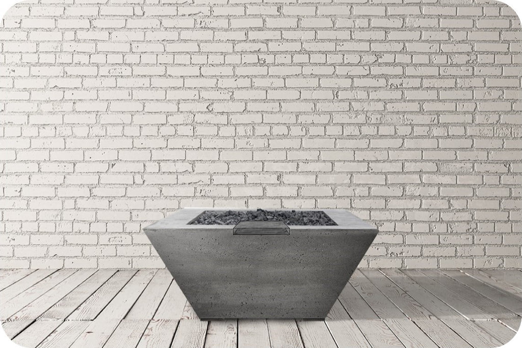 Prism Hardscapes Lombard Tall Square Fire & Water Bowl