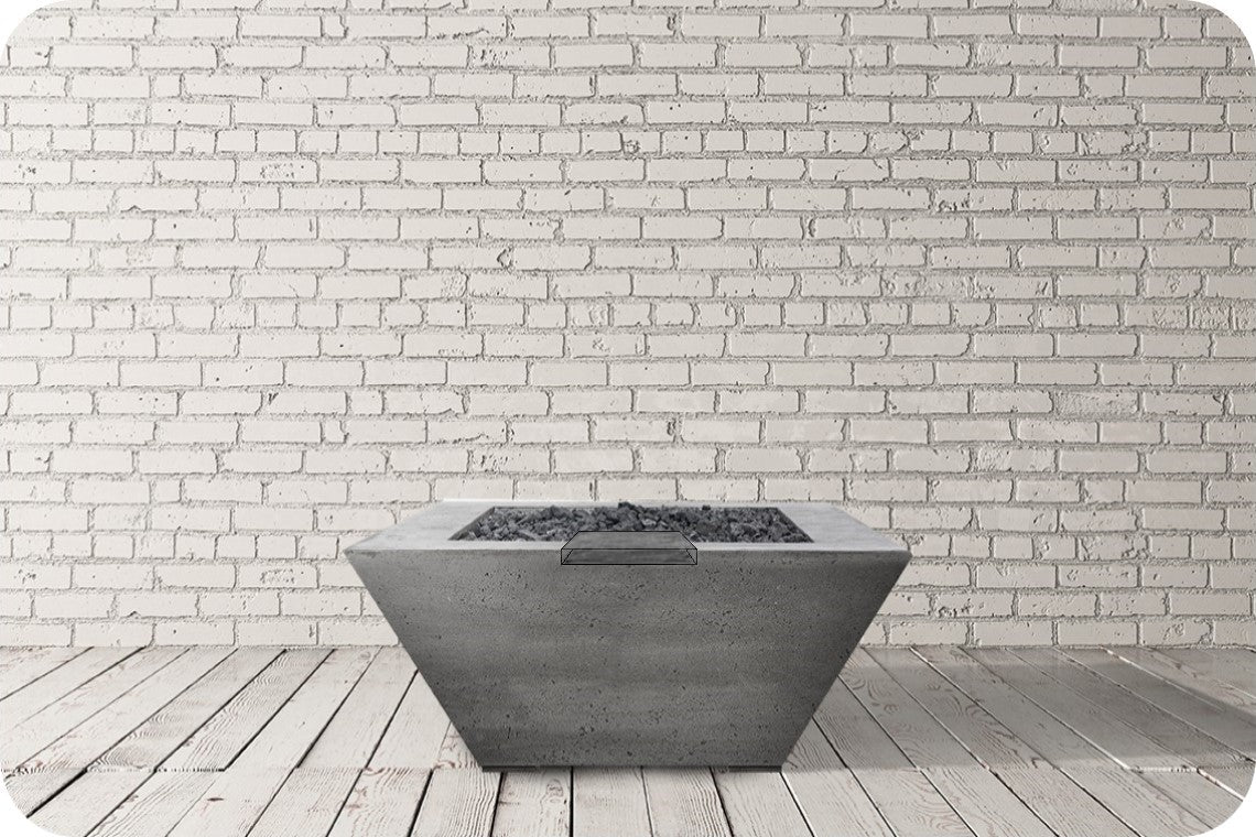 Prism Hardscapes Lombard Tall Square Fire & Water Bowl