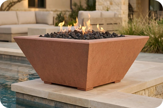 Prism Hardscapes Lombard-P Tall 32in Square Fire Bowl