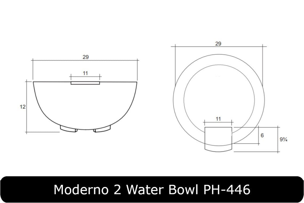 Prism Hardscapes Moderno 2 Round Gas Fire Bowl