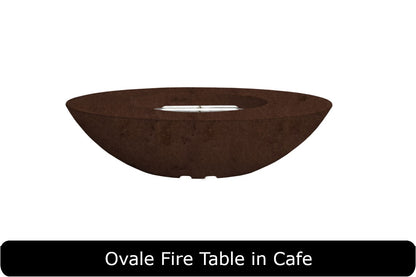 Prism Hardscapes Ovale 60 Oval Gas Fire Table
