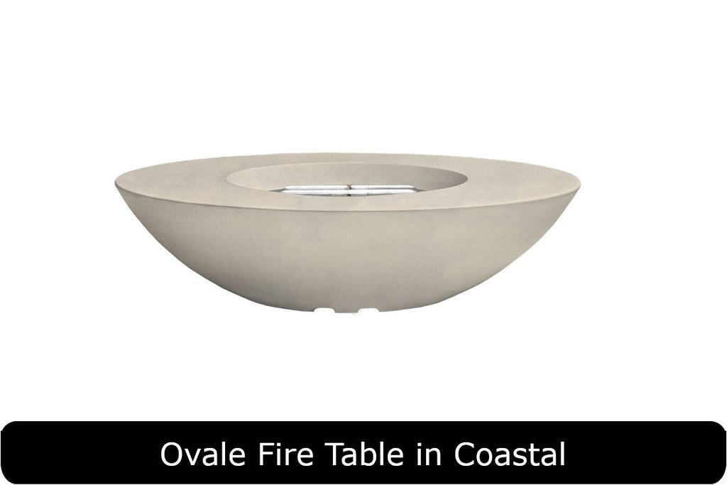 Prism Hardscapes Ovale Oval Gas Fire Pit Table