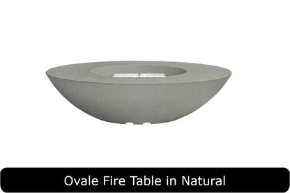 Prism Hardscapes Ovale 60 Oval Gas Fire Table