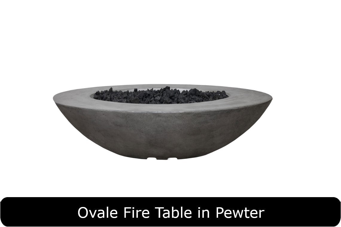 Prism Hardscapes Ovale Oval Gas Fire Pit Table