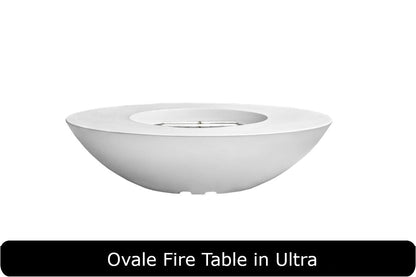 Prism Hardscapes Ovale 60 Oval Gas Fire Table