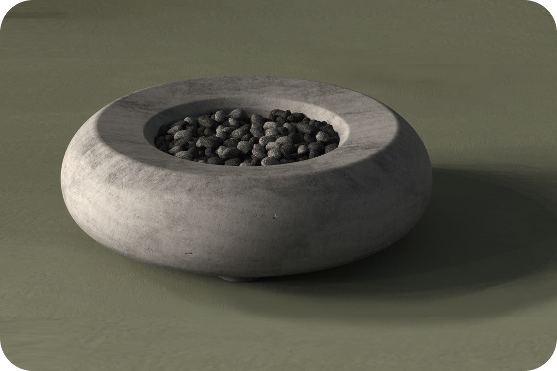 Prism Hardscapes Pietra Round Gas Fire Bowl