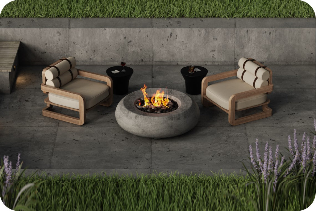 Prism Hardscapes Pietra Round Gas Fire Bowl