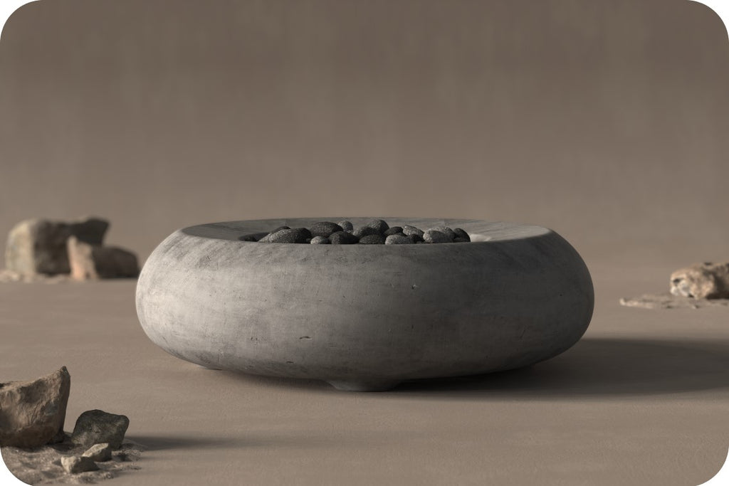 Prism Hardscapes Pietra Round Gas Fire Bowl