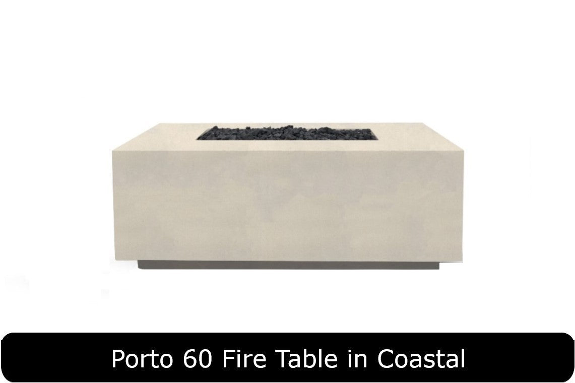 Prism Hardscapes Porto 60 Rectangle Propane Fire Table