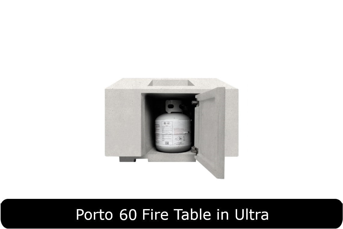Prism Hardscapes Porto 60 Rectangle Propane Fire Table