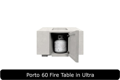 Prism Hardscapes Porto 60 Rectangle Propane Fire Table
