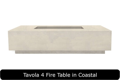 Prism Hardscapes Tavola 4 Rectangle 66in Gas Fire Table