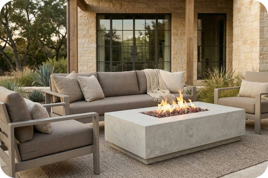 Prism Hardscapes Tavola 8 Rectangle 60in Gas Fire Table
