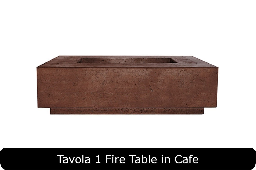 Prism Hardscapes Tavola 1 Rectangle Gas Fire Pit Table
