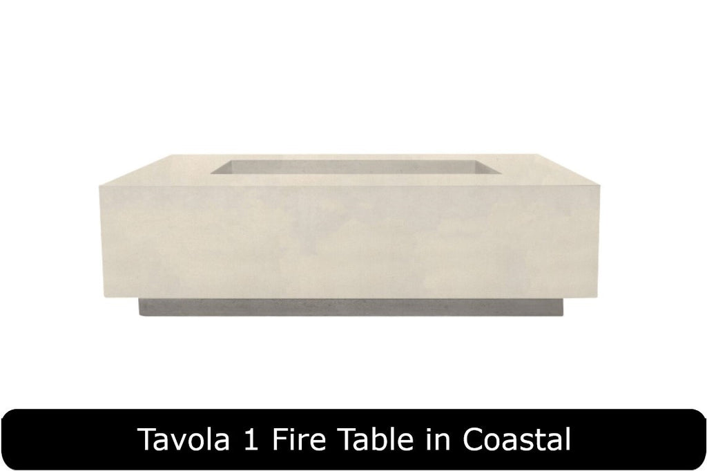 Prism Hardscapes Tavola 1 Rectangle Gas Fire Pit Table