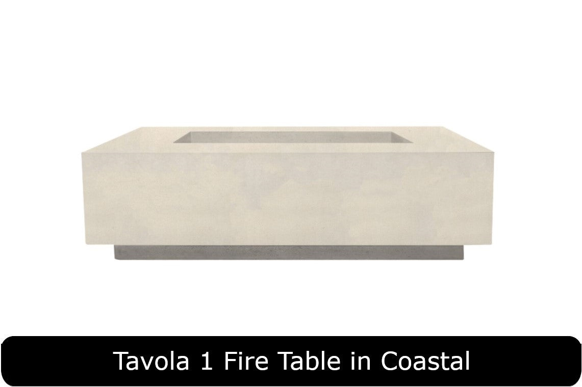 Prism Hardscapes Tavola 1 Rectangle Gas Fire Pit Table